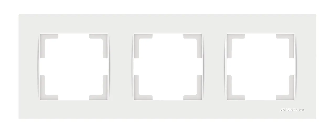 Cover frame horizontal 3-gang VDE RITA