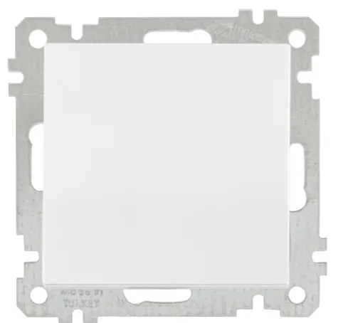 2-pole flush-mounted switch RITA White