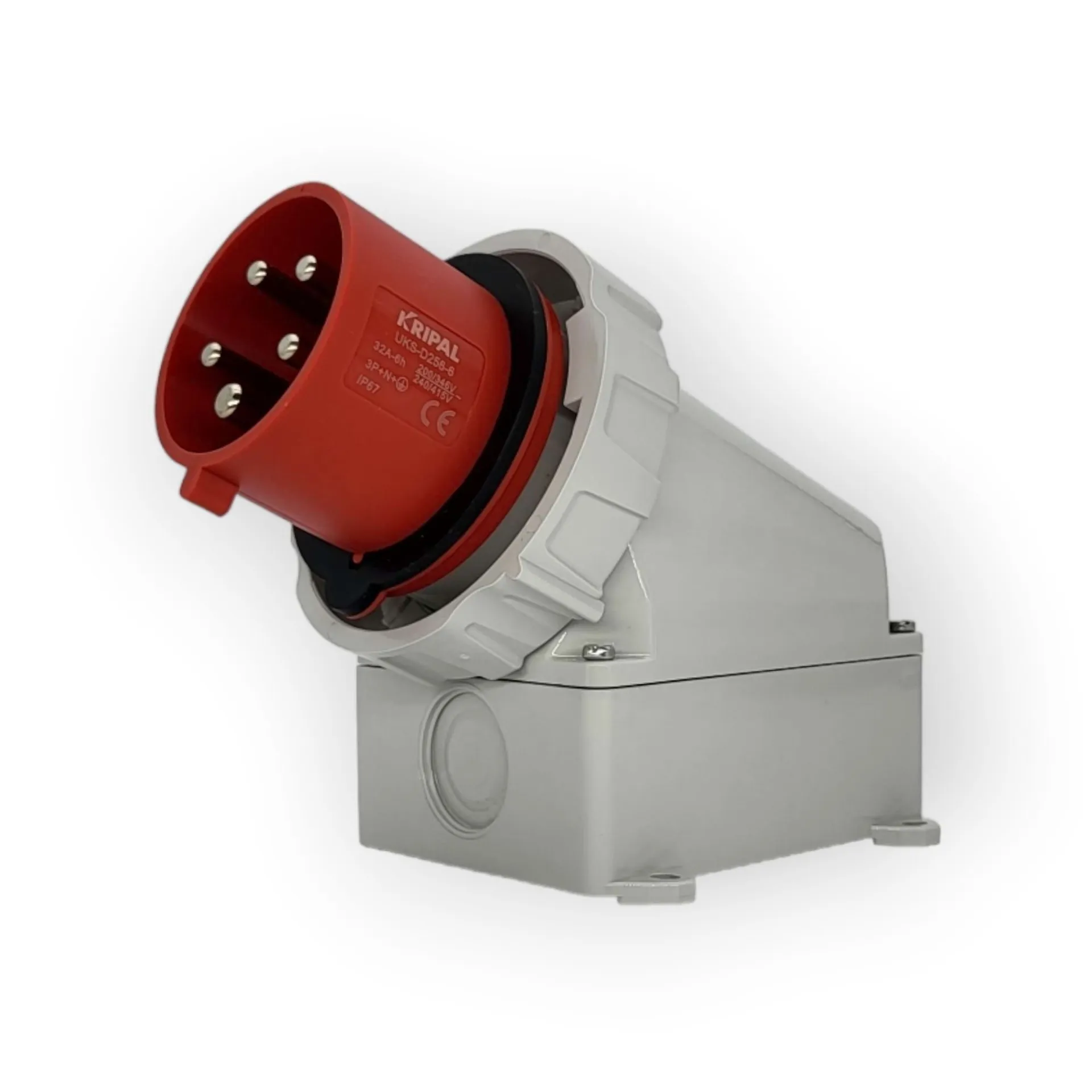 IP67 32A 5P 400V 6h CEE Wandstecker
