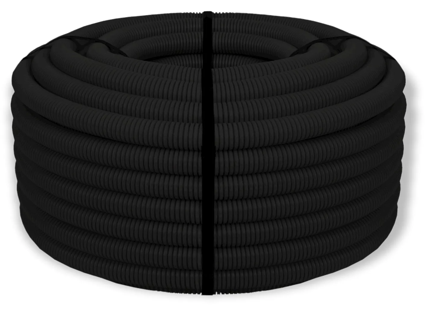 Corrugated pipe flexible M32 ring 25m with 750N pull wire
