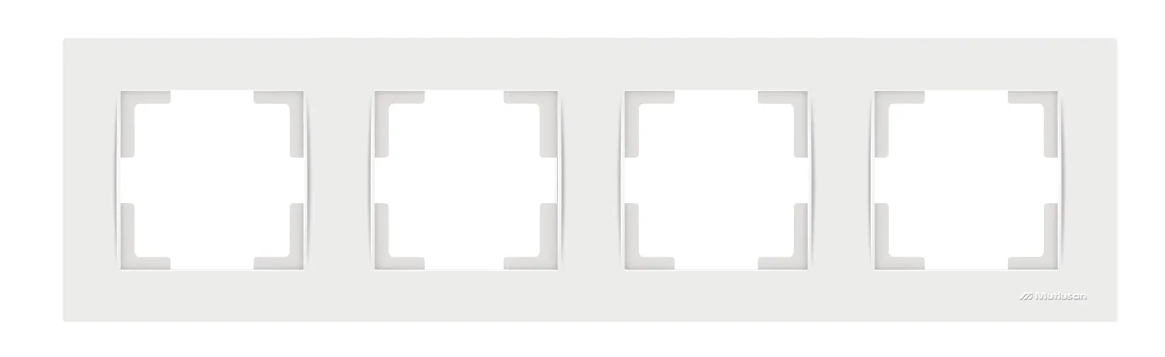Cover frame horizontal 4-gang VDE RITA