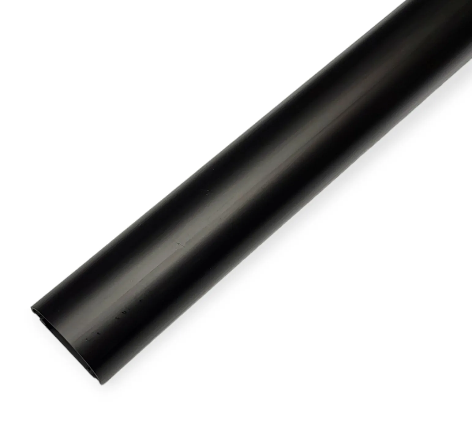 2m self-adhesive cable duct 38x20mm black semicircular D-Line