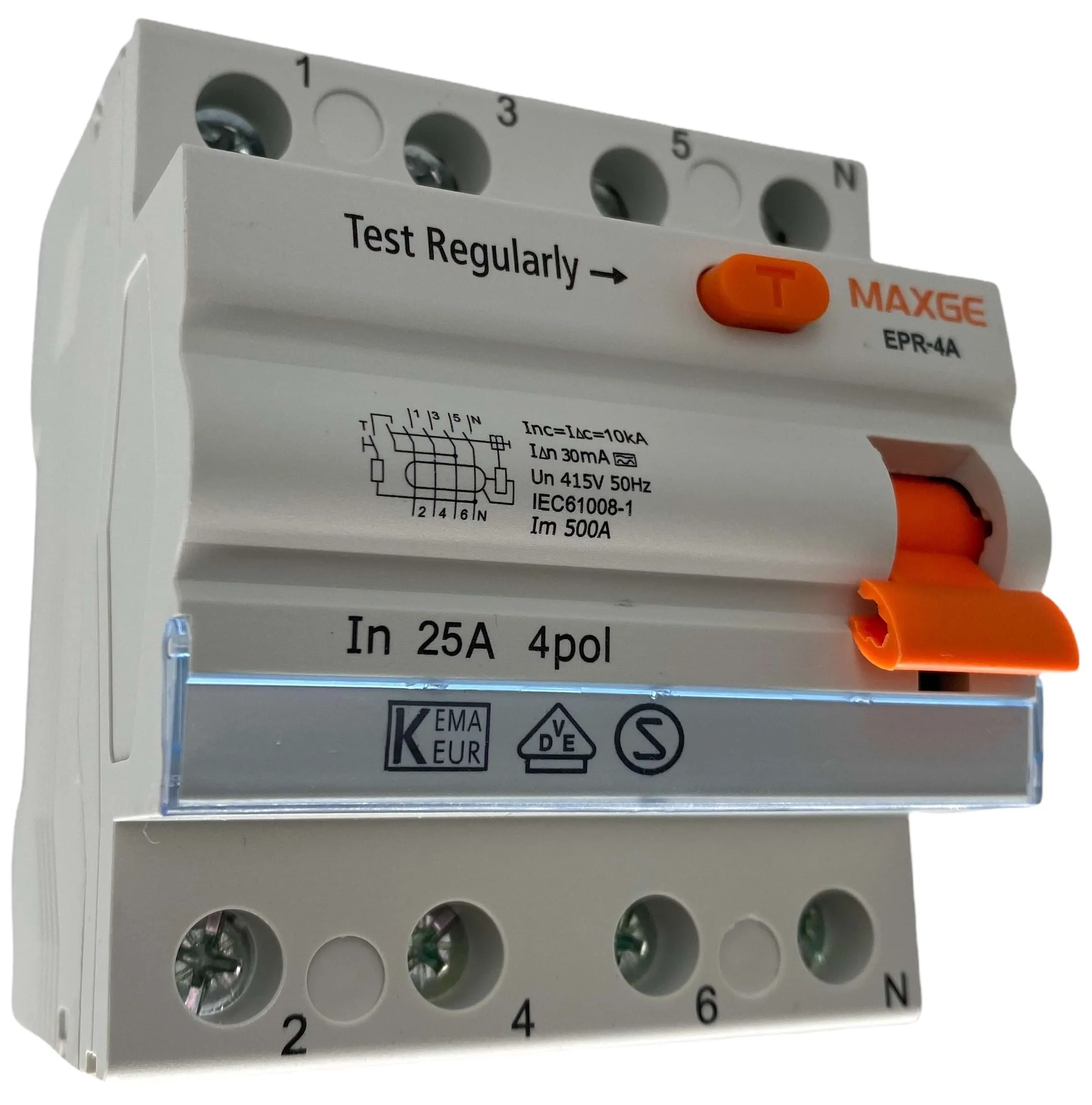 RCD 25A-4-pole type A
