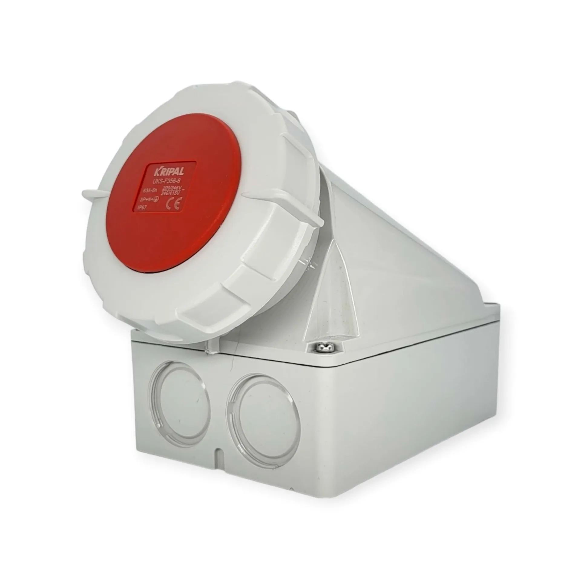 IP67 63A 5P 400V 6h CEE Wandsteckdose