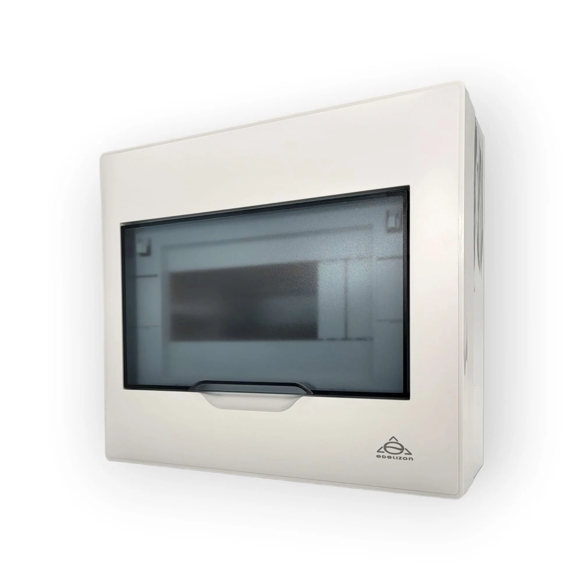 Fuse box 8 modules white surface-mounted