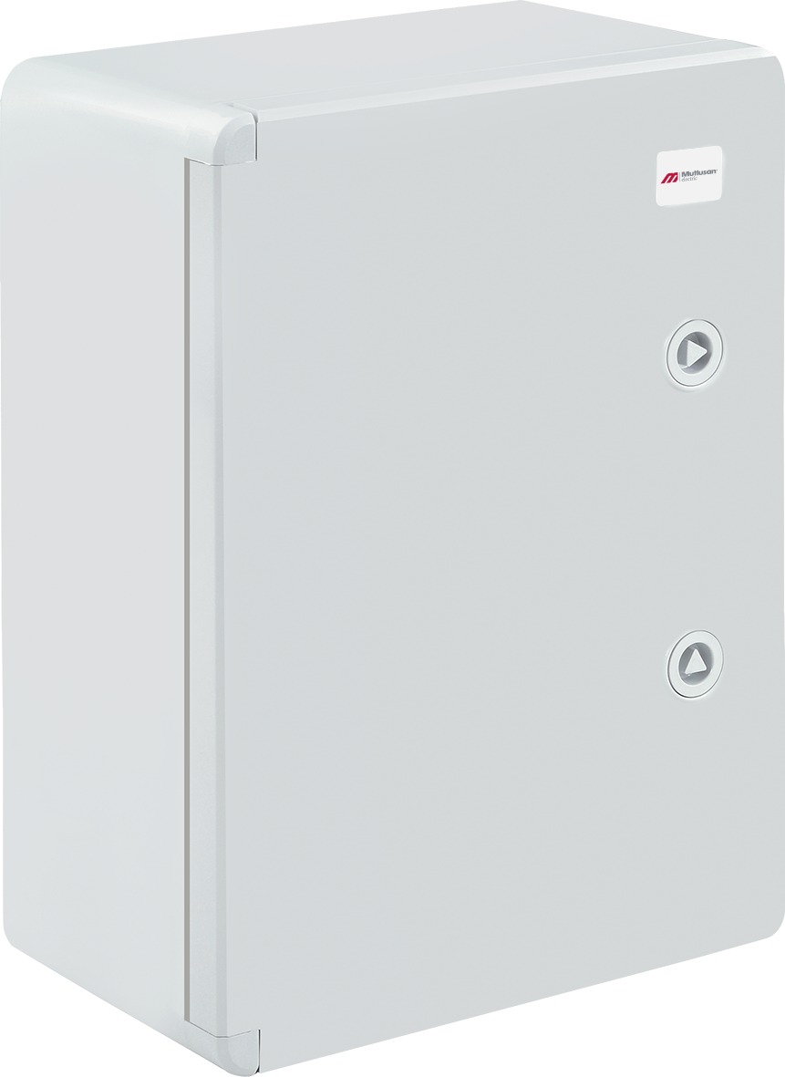 Schaltschrank ABS 250x350x150 undurchsichtige Tür mit Montageplatte IP65
