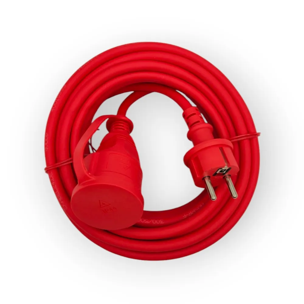 Verlängerungskabel Außen Gummikabel Schuko 230V 20m 3x1,5mm² rot