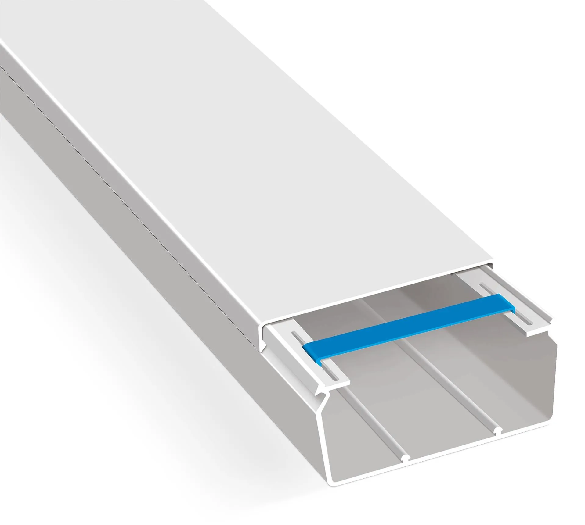 2m cable duct 100x60 white VDE with clips
