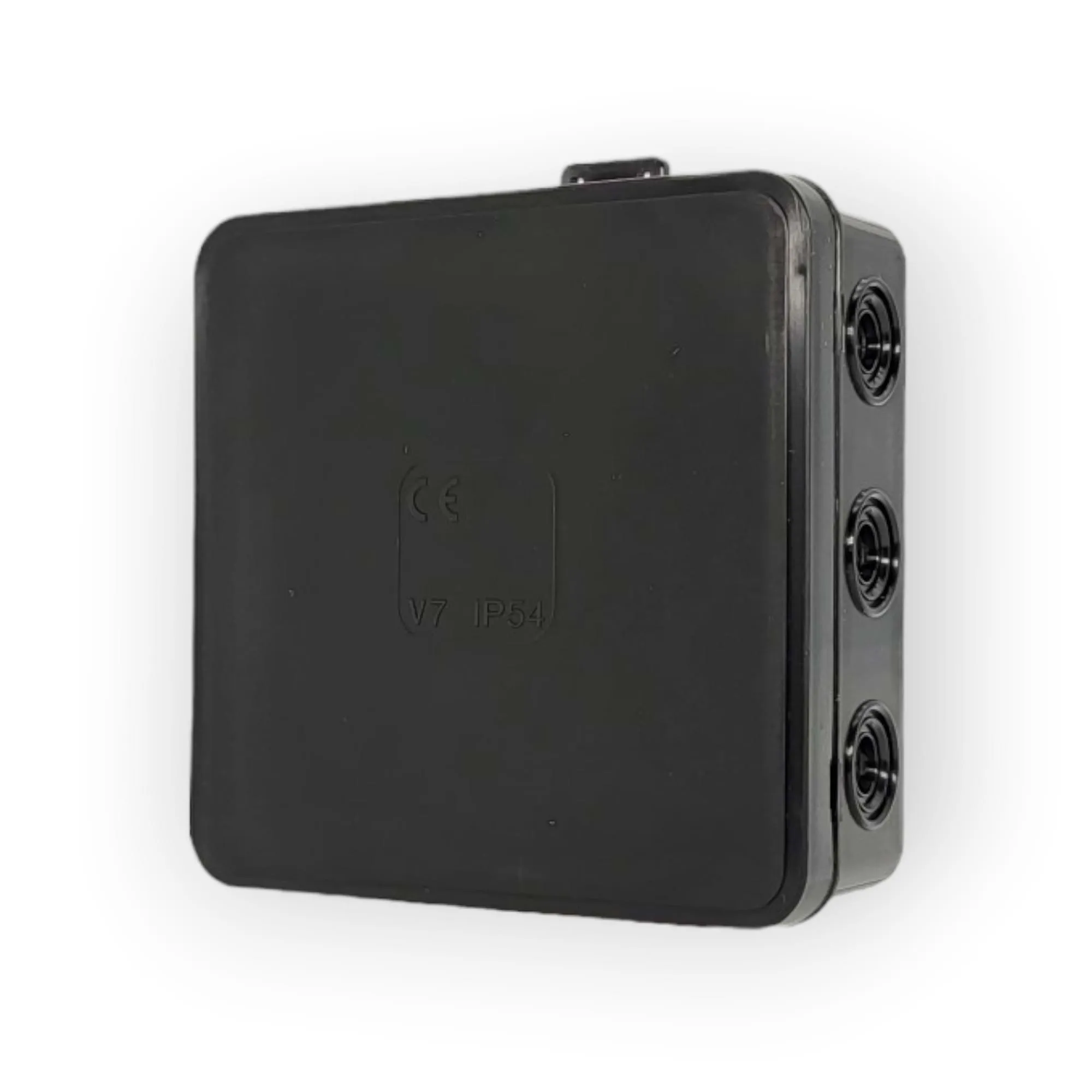 Junction box black 100x100x41mm IP54