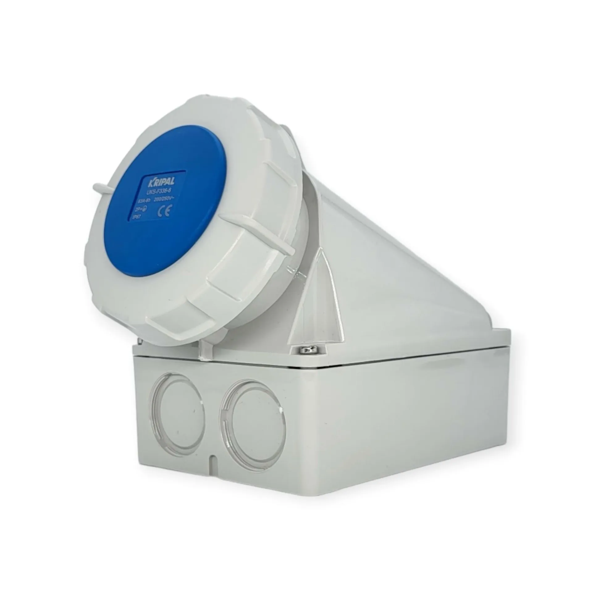 IP67 63A 3P 230V 6h CEE Wandsteckdose