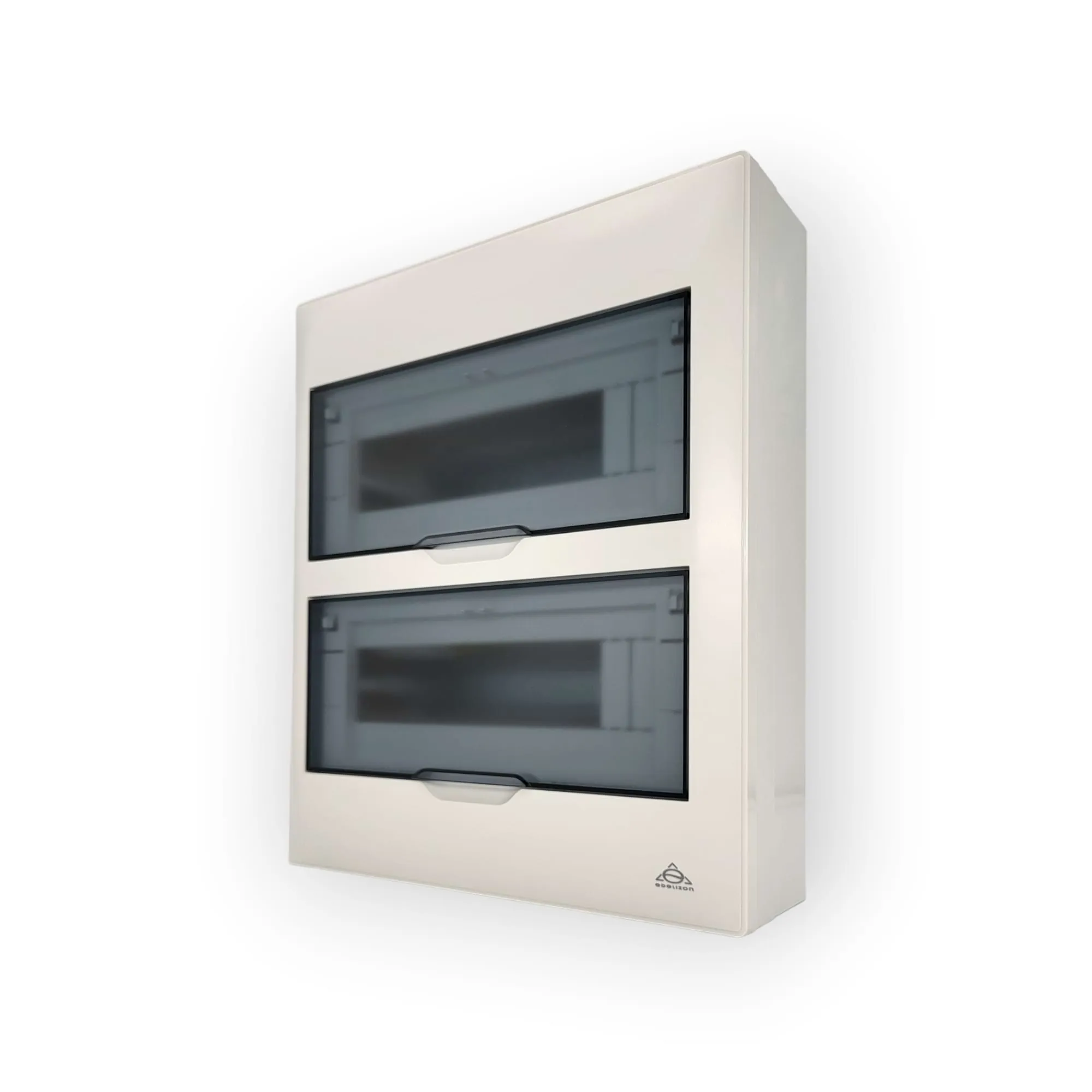 Fuse box 24 modules white surface-mounted