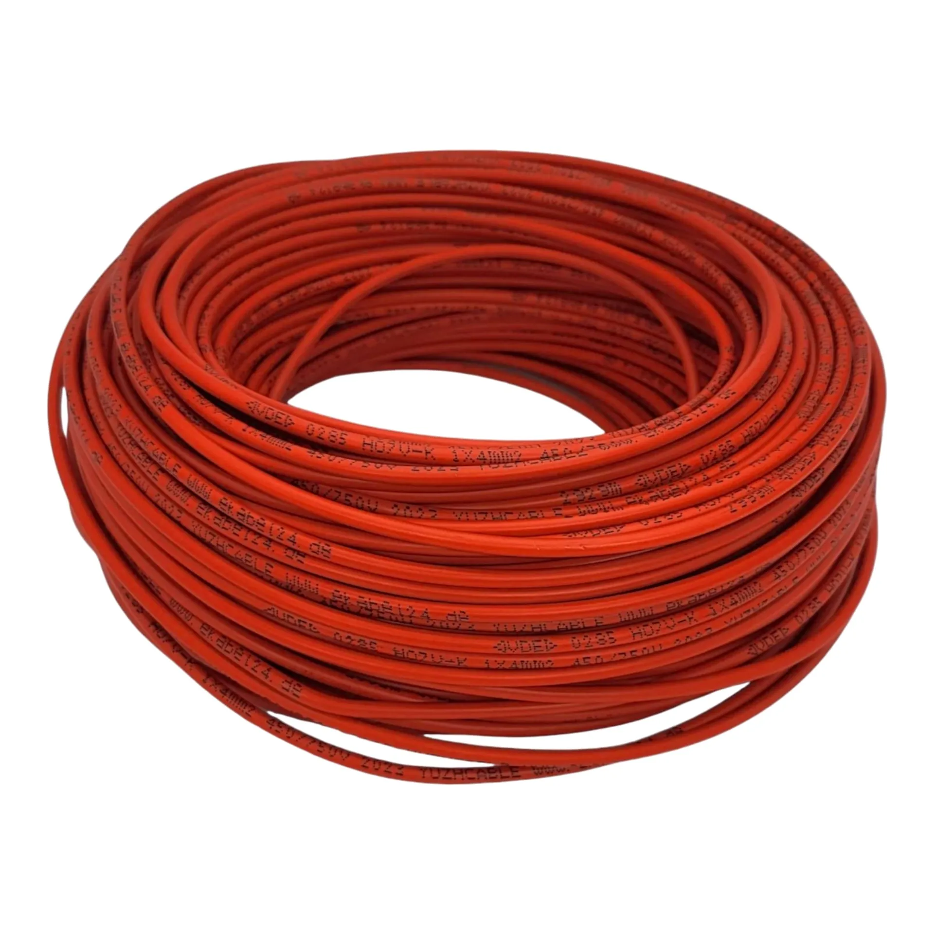 Aderleitung starr H07V-U 1,5 mm² rot 100 Meter