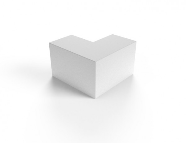 Corner connector 15x10 outside corner white Corner connector 15x10 outside corner white