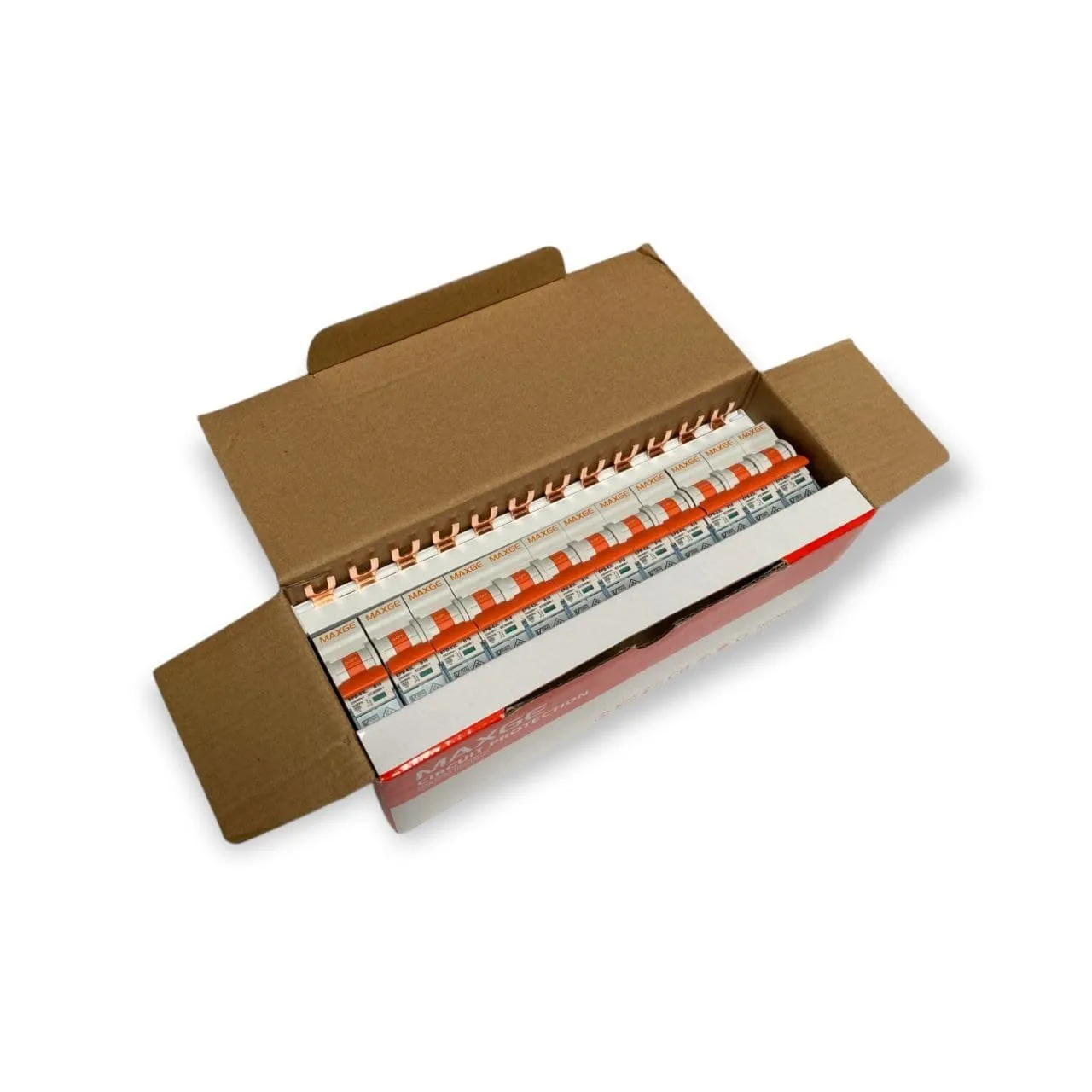 12x circuit breaker B16 1-pole 6kA + 1 phase busbar