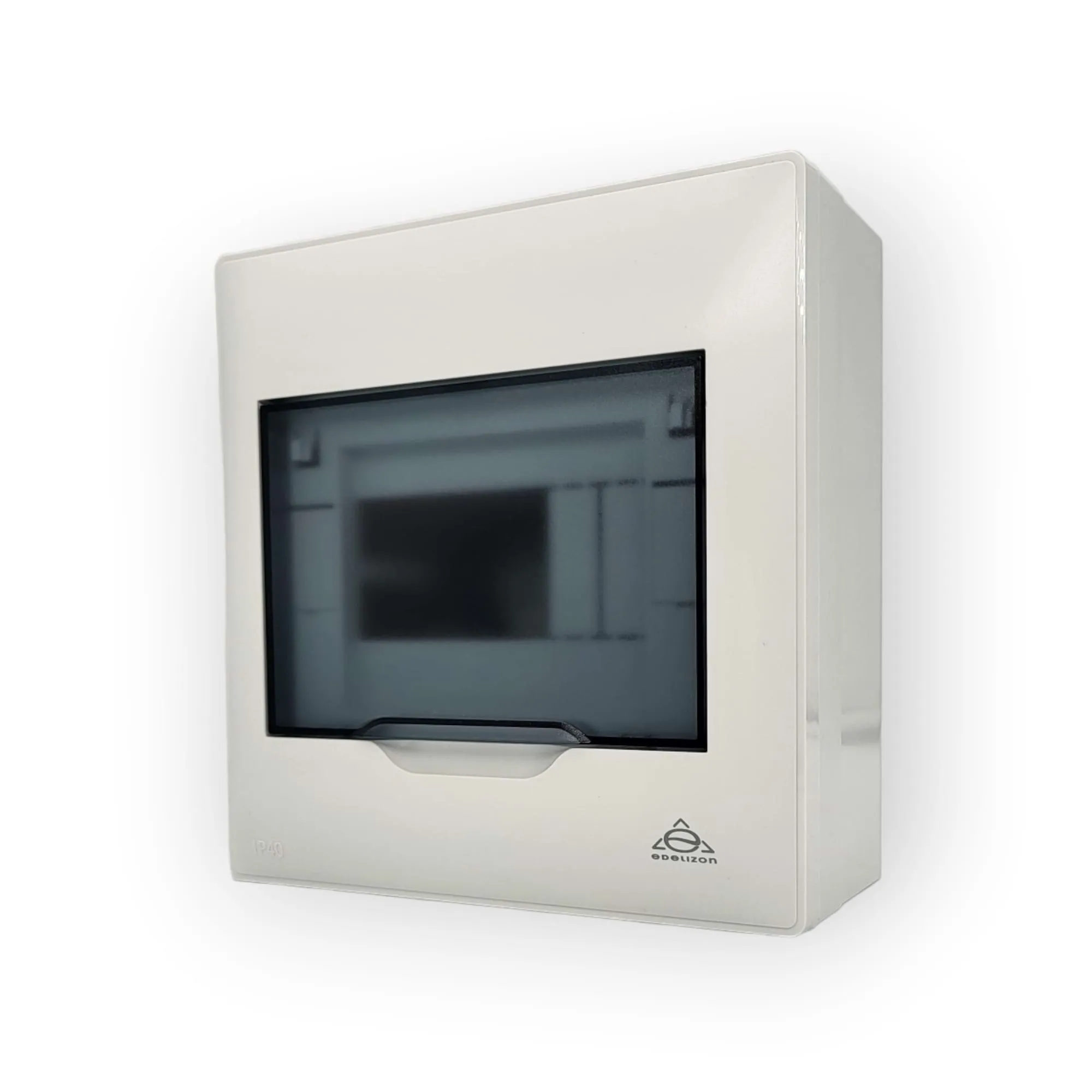 Fuse box 6 modules white surface-mounted