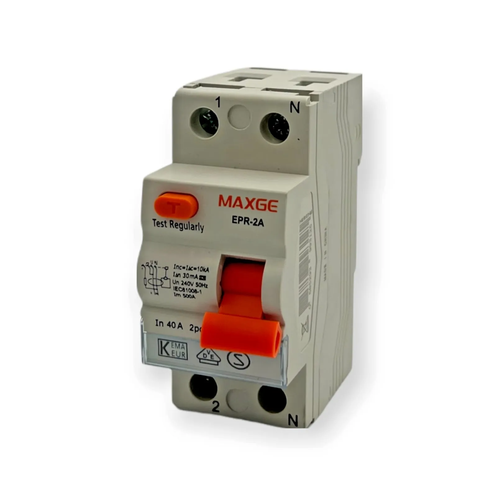 RCD 40A-2-pole type A