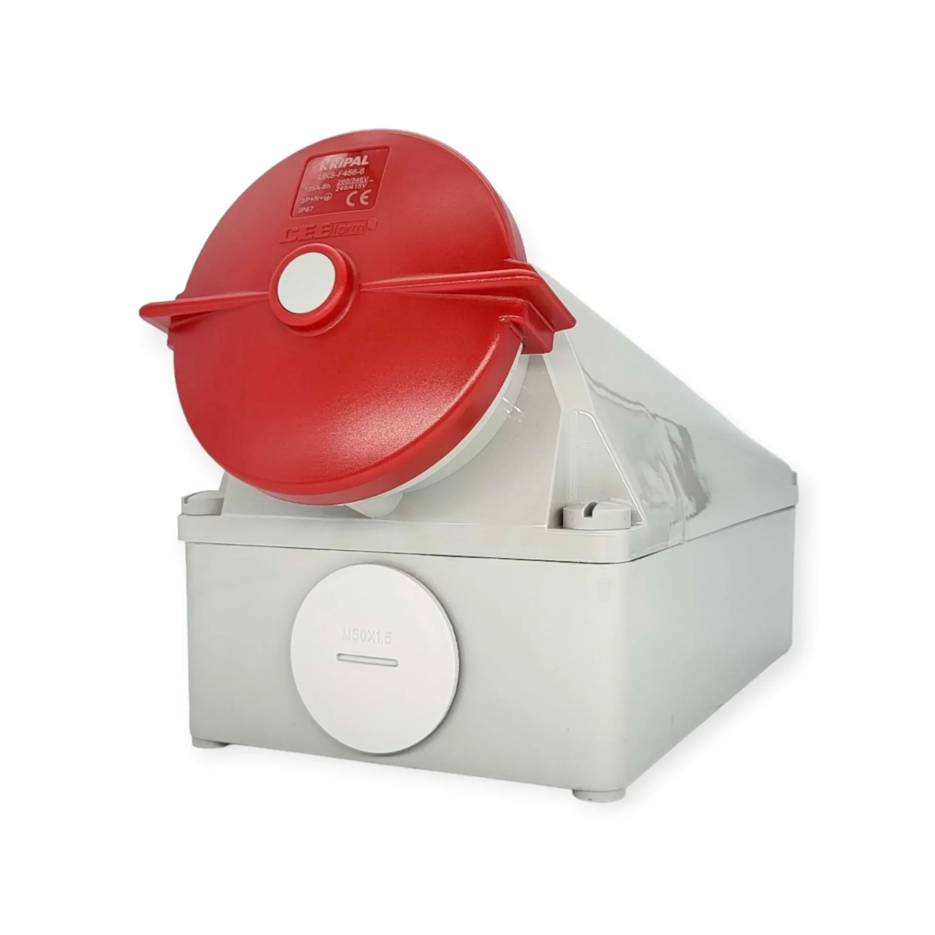 IP67 125A 5P 400V 6h CEE Wandsteckdose