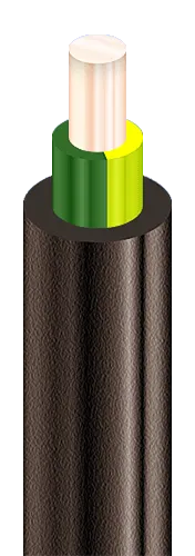 Underground cable NYY-J 1x6 mm² by the metre