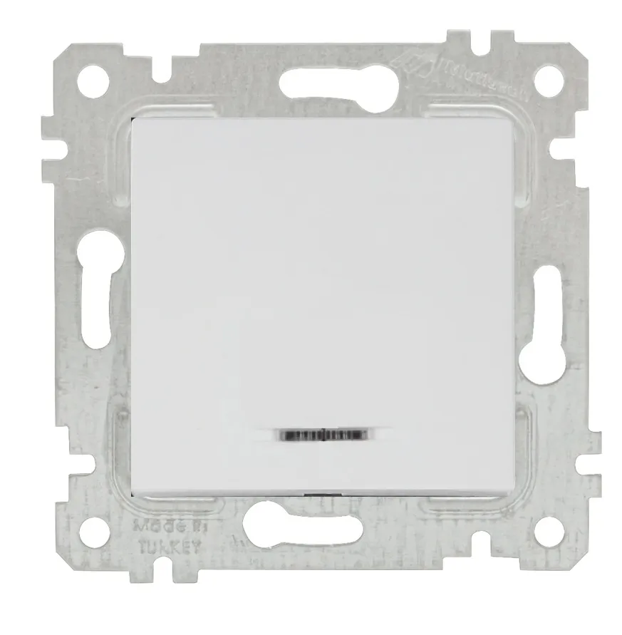 On Off switch with glow lamp VDE flush-mounted RITA
