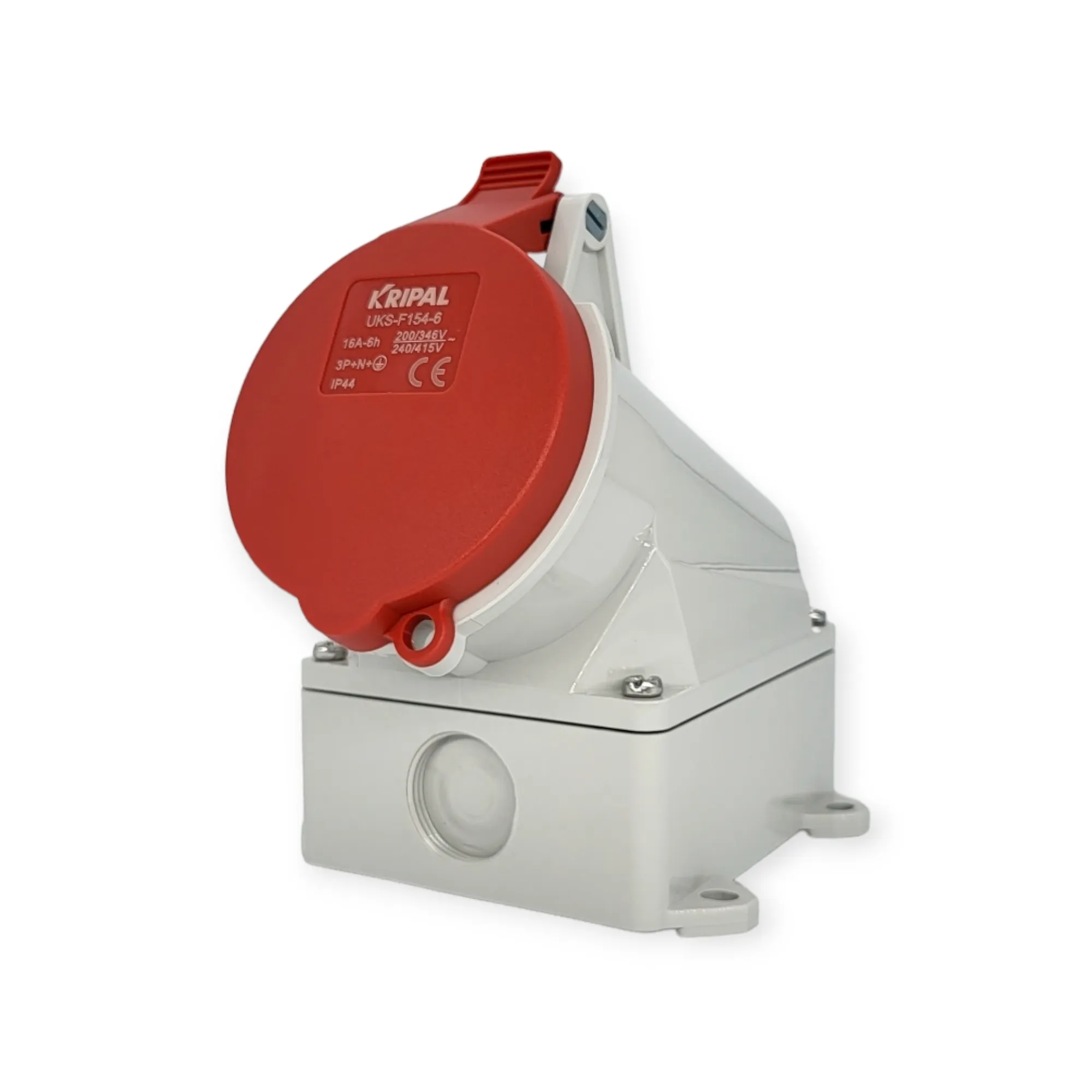 IP44 16A 5P 400V 6h CEE Wandsteckdose