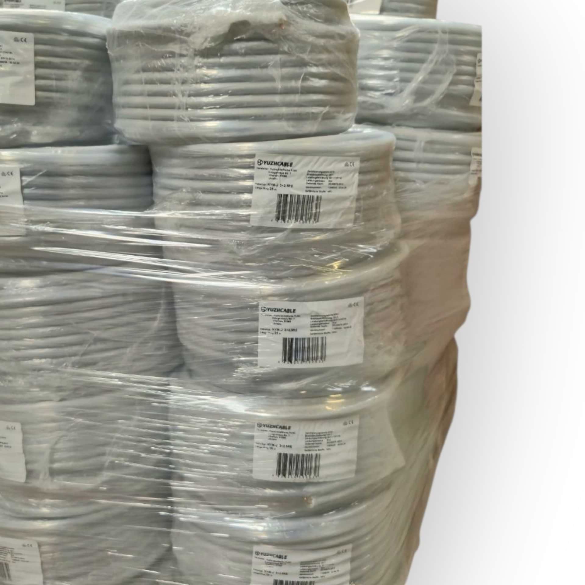 Mantelleitung NYM-J 5x4 5x6 5x10 5x16 mm² Meterware Kaufen Kabelrolle