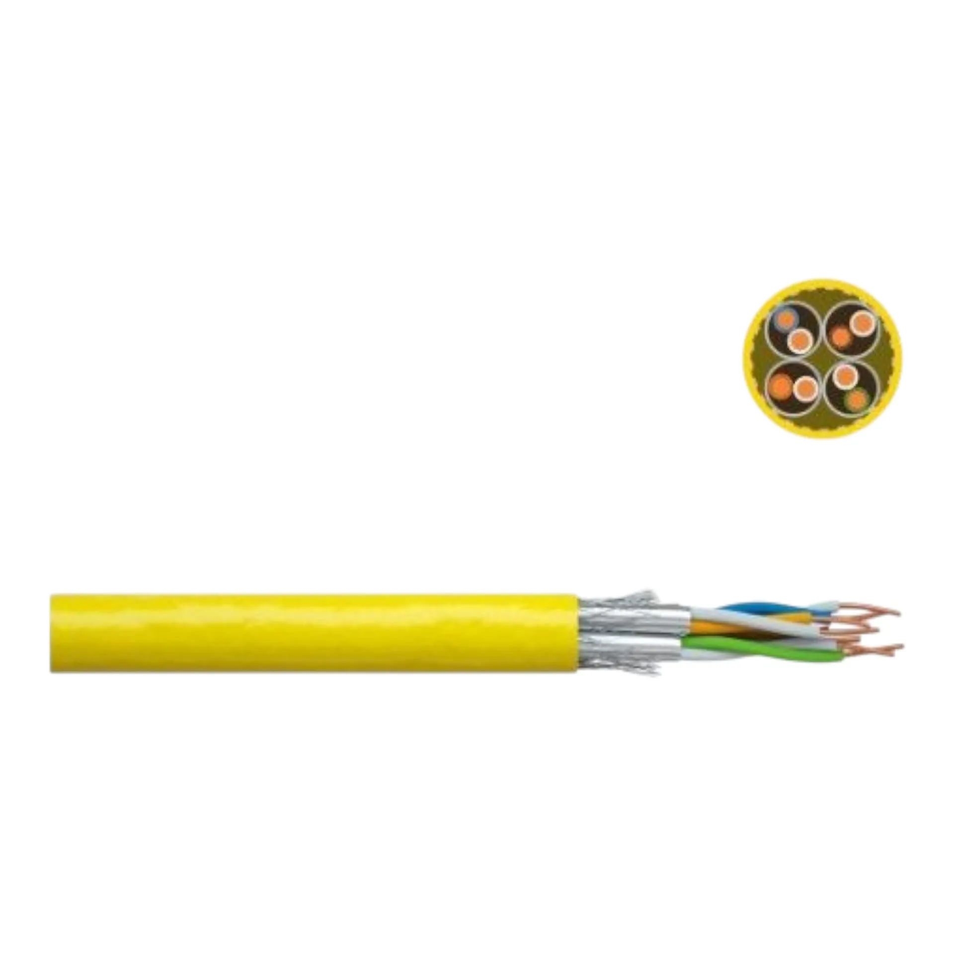 Cat7 DATALINE 1200 STP 4X2XAWG23 PIMF FRNC GE Meterware