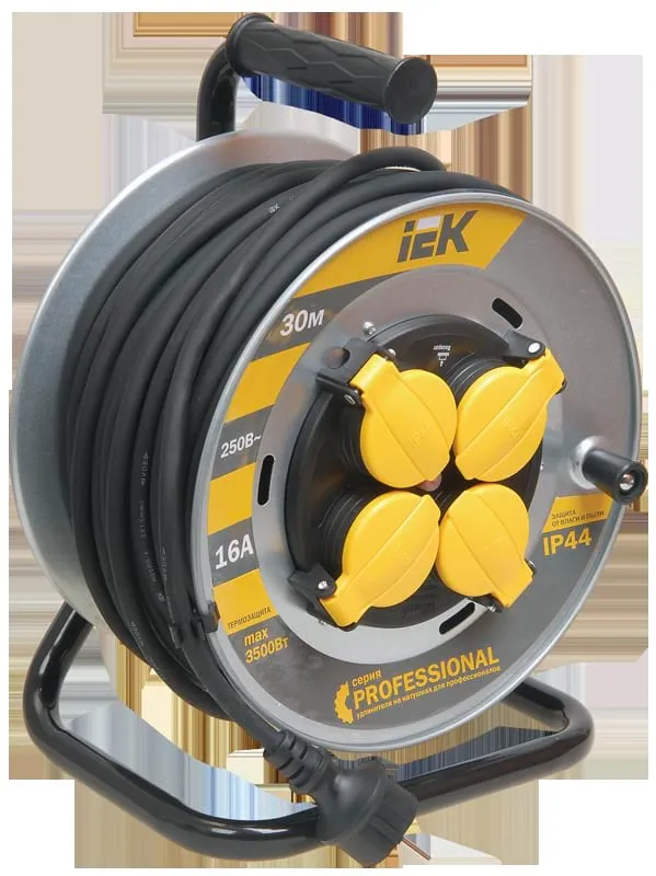 Cable reel overheating protection 30m professional