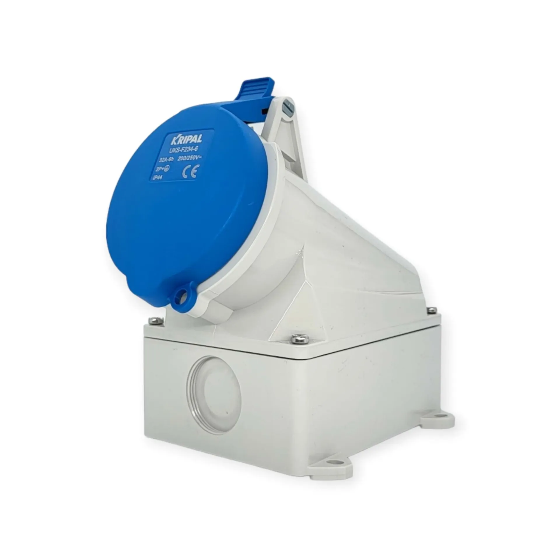 IP44 32A 3P 230V 6h CEE Wandsteckdose