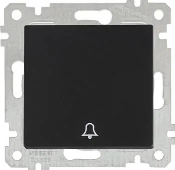 Flush-mounted bell push-button VDE RITA black