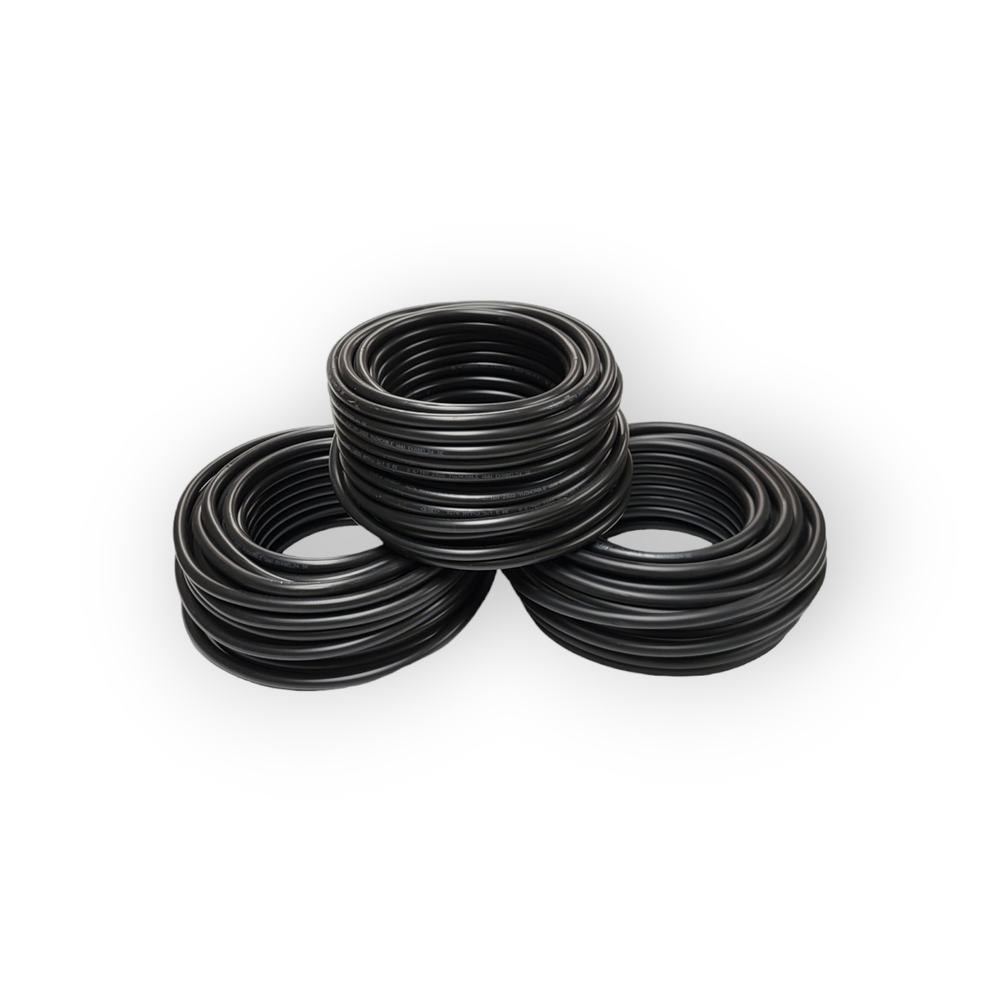 Erdkabel Schwarz 50m Starkstrom 3 Stück